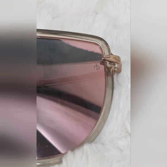 Rag & Bone Pink Shield Sunglasses - Picture 8 of 16
